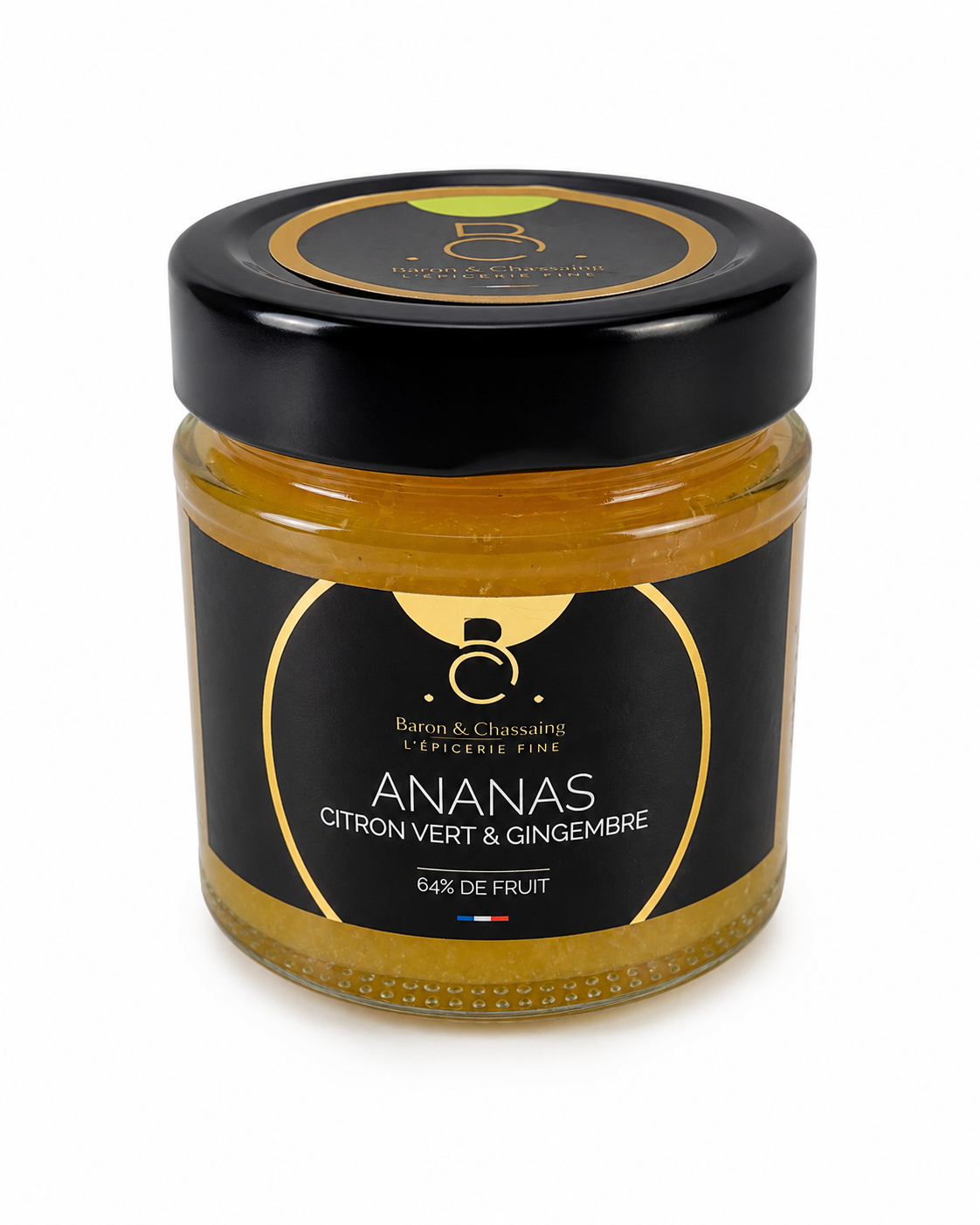 Confiture ananas, citron vert & gingembre - 230g
