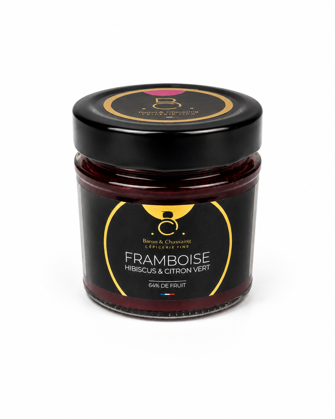 Confiture framboise, citron vert & hibiscus - 230g