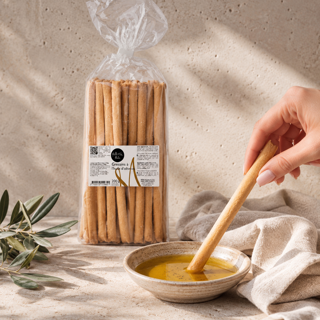 Gressins à l'Huile d'Olive - 125g