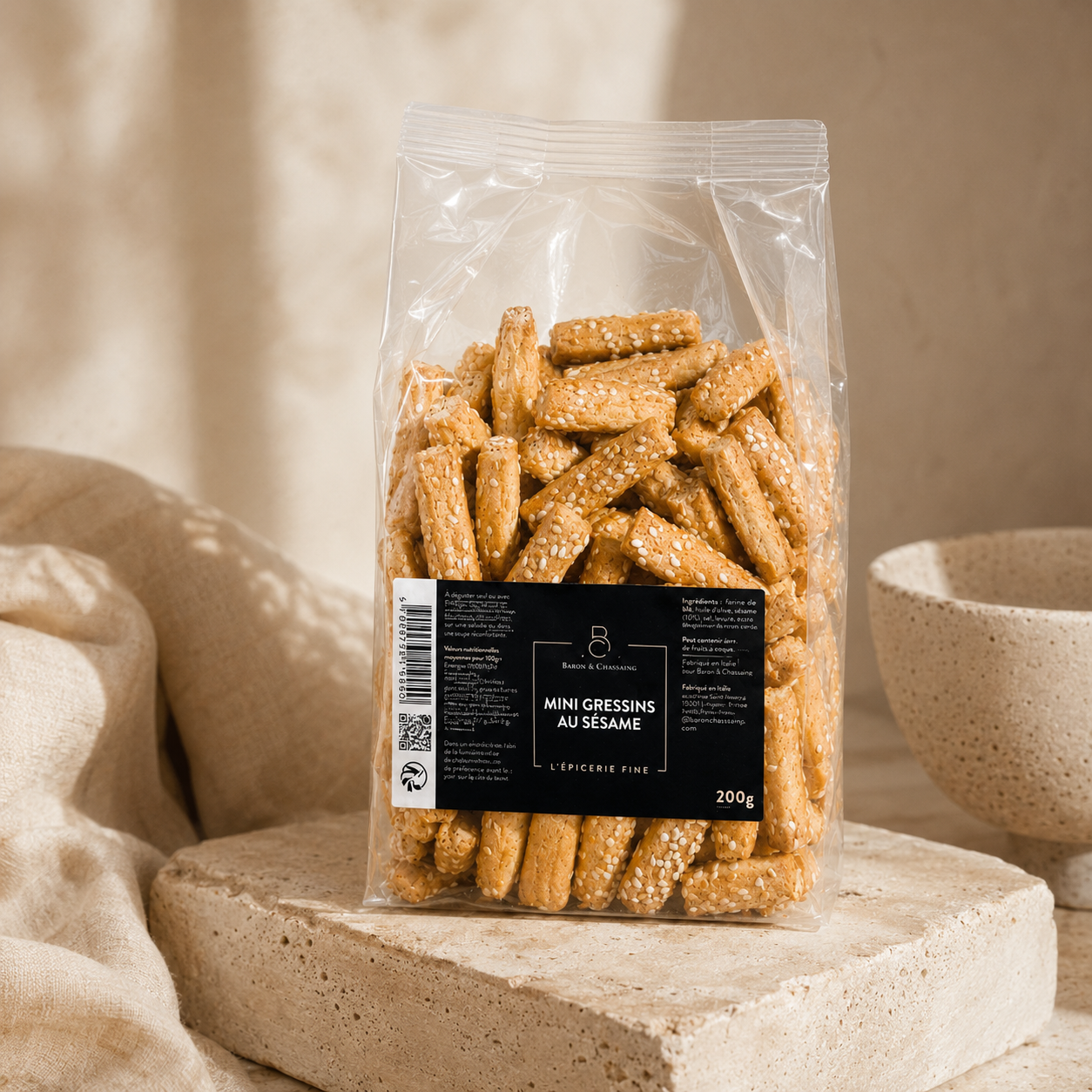 Mini Gressins au Sésame - 200g