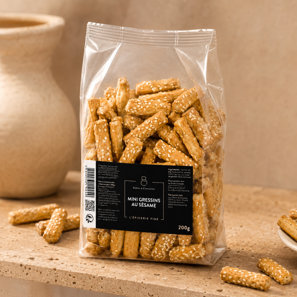 Mini Gressins au Sésame - 200g