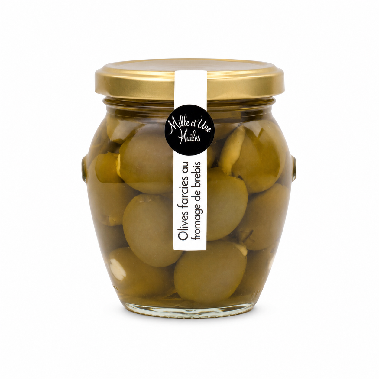 Olives farcies au Fromage de brebis conservées à l'Huile d'Olive - 190g