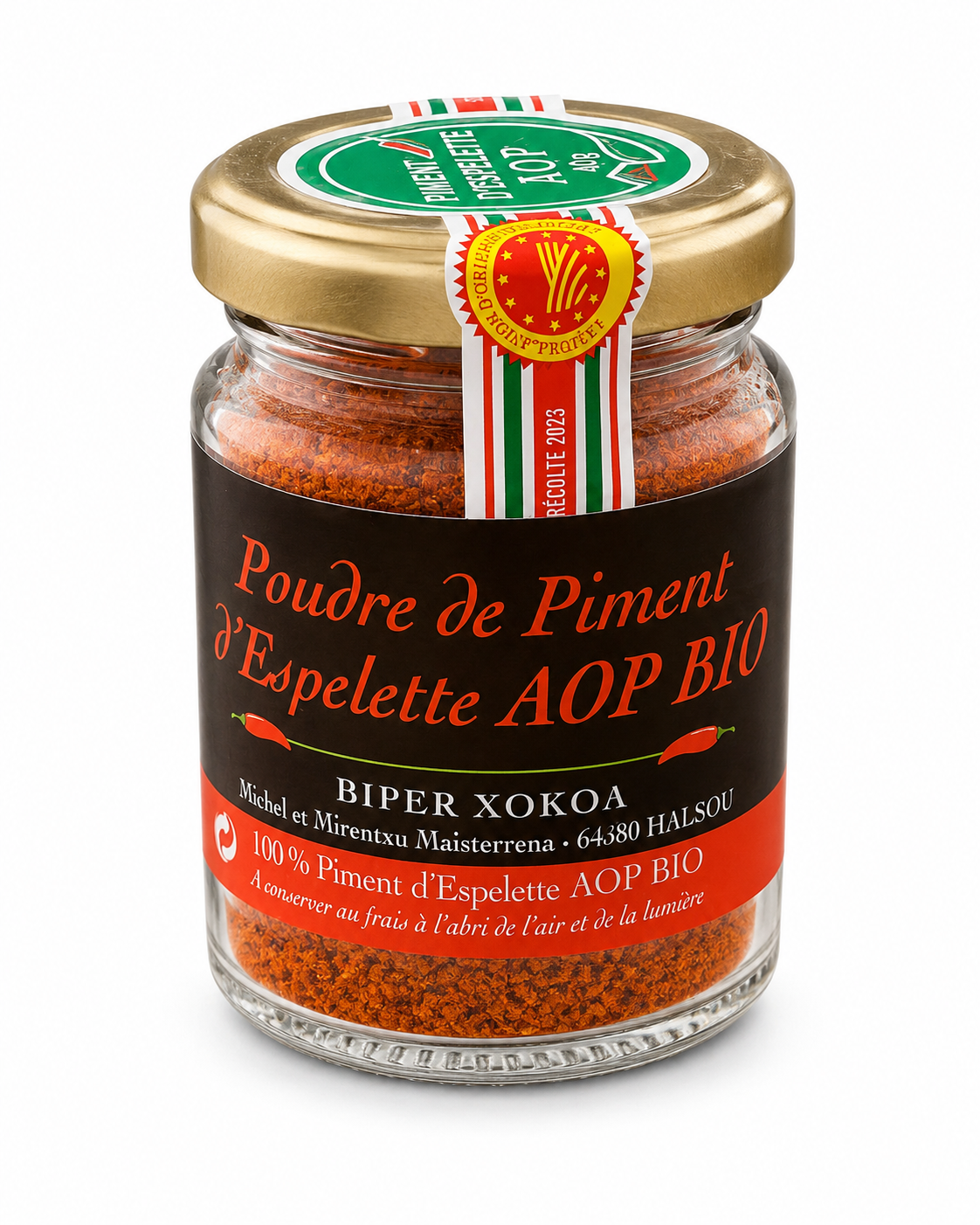Poudre de piment d'Espelette Bio - AOP - AB* - 40g