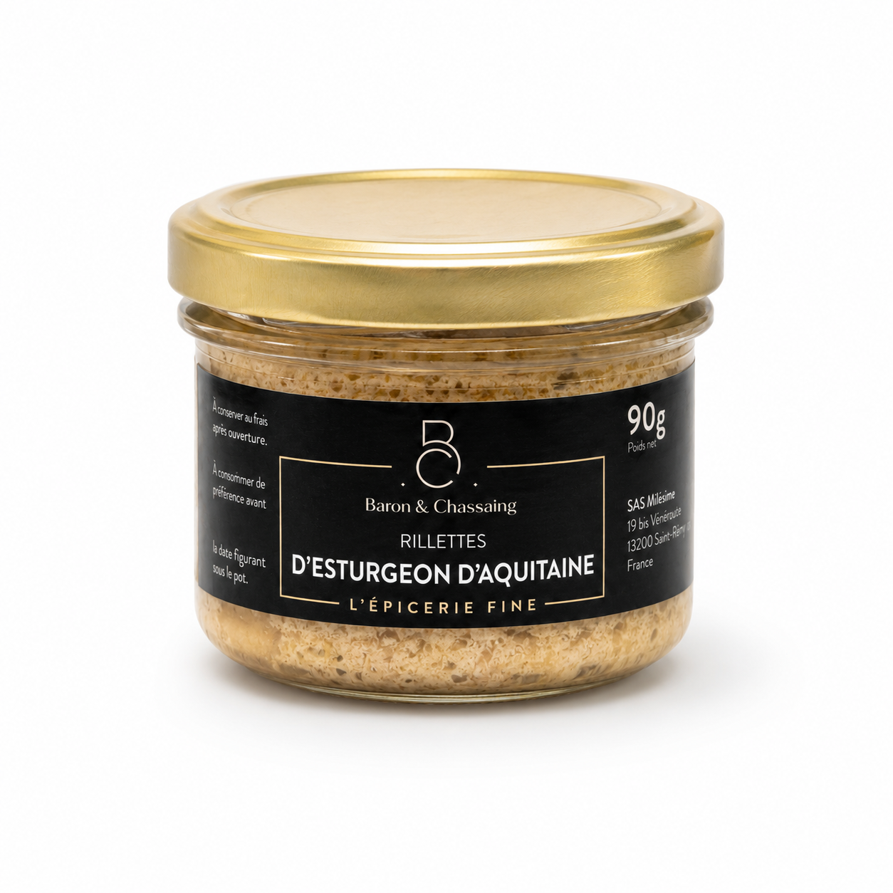 Rillettes d'esturgeon d'Aquitaine - 90g