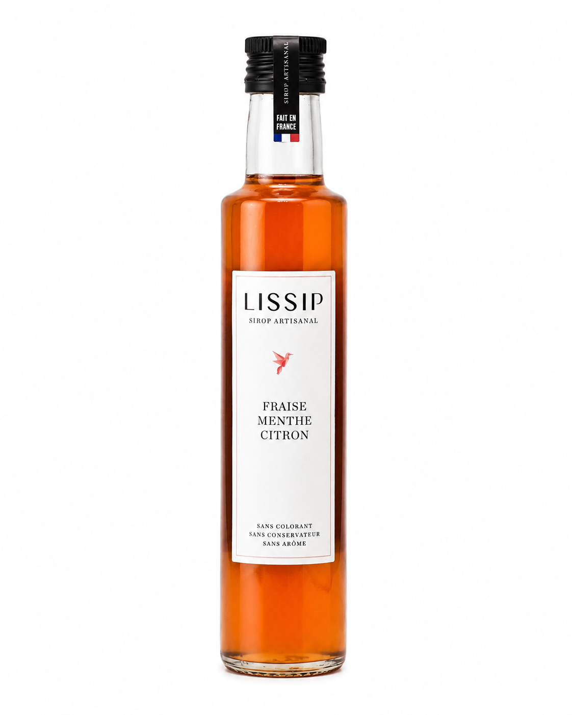 Sirop fraise, menthe, citron - 25 cl