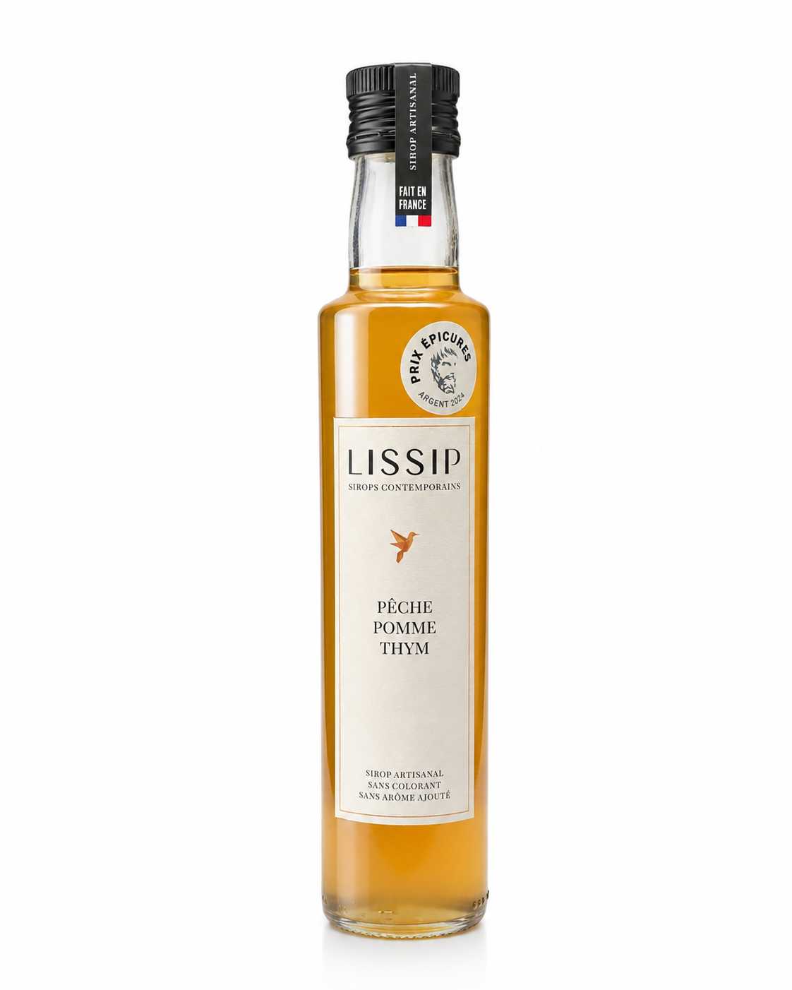 Sirop pêche, pomme, thym - 25 cl