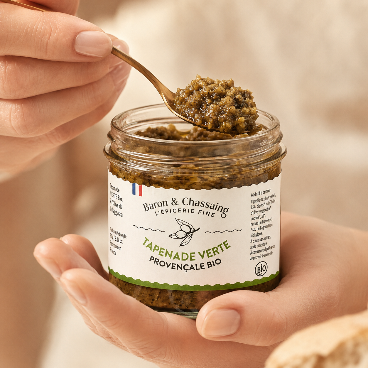 Tapenade Provençale aux Olives Vertes Bio - 95g