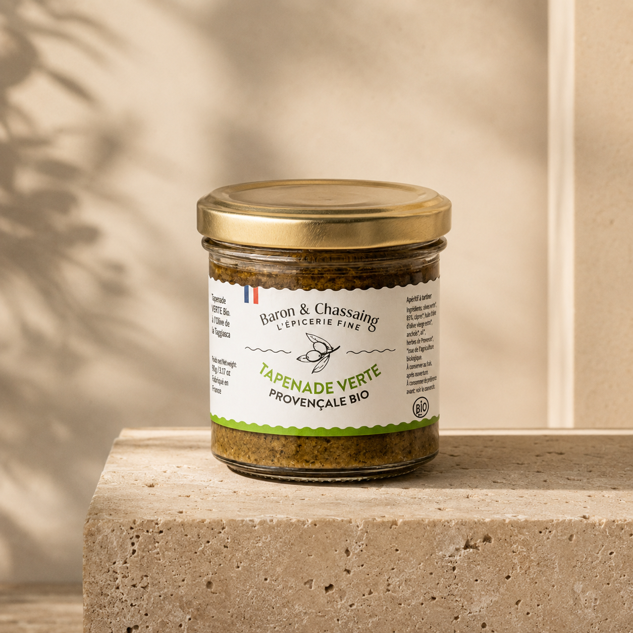 Tapenade Provençale aux Olives Vertes Bio - 95g