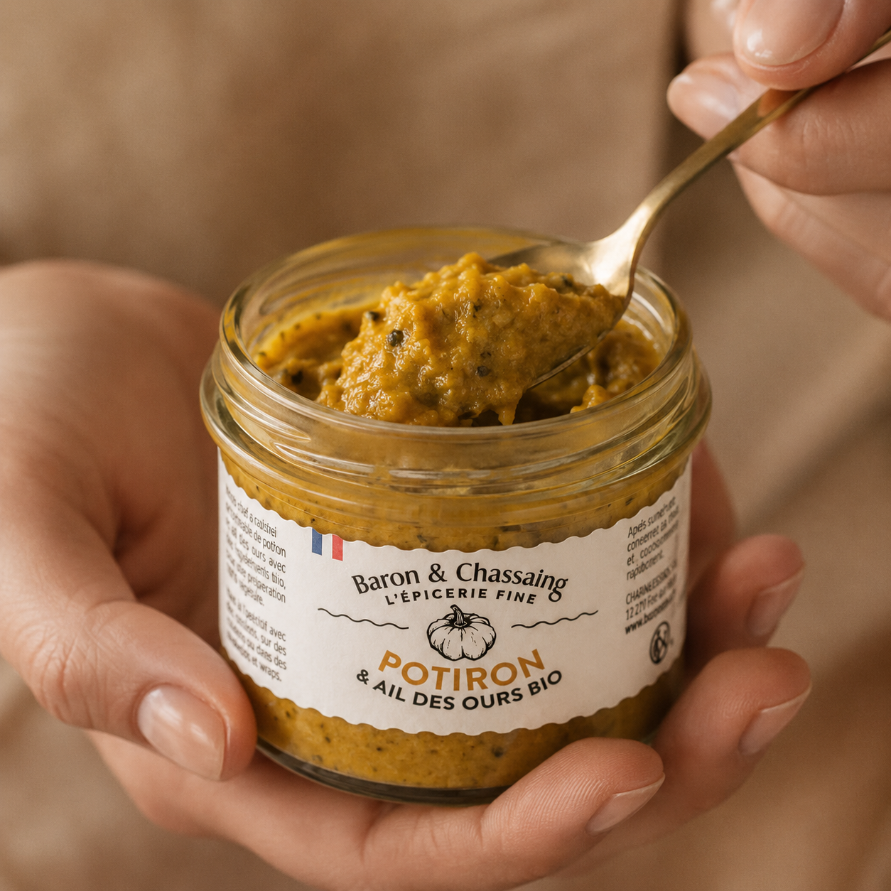 Tartinable Bio de Potiron et Ail des ours - 95g