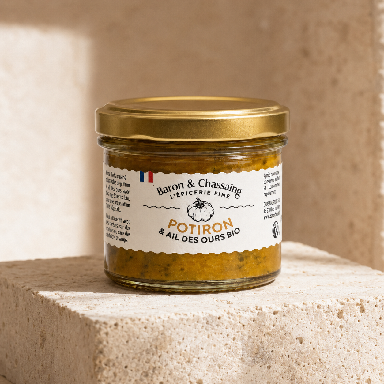 Tartinable Bio de Potiron et Ail des ours - 95g
