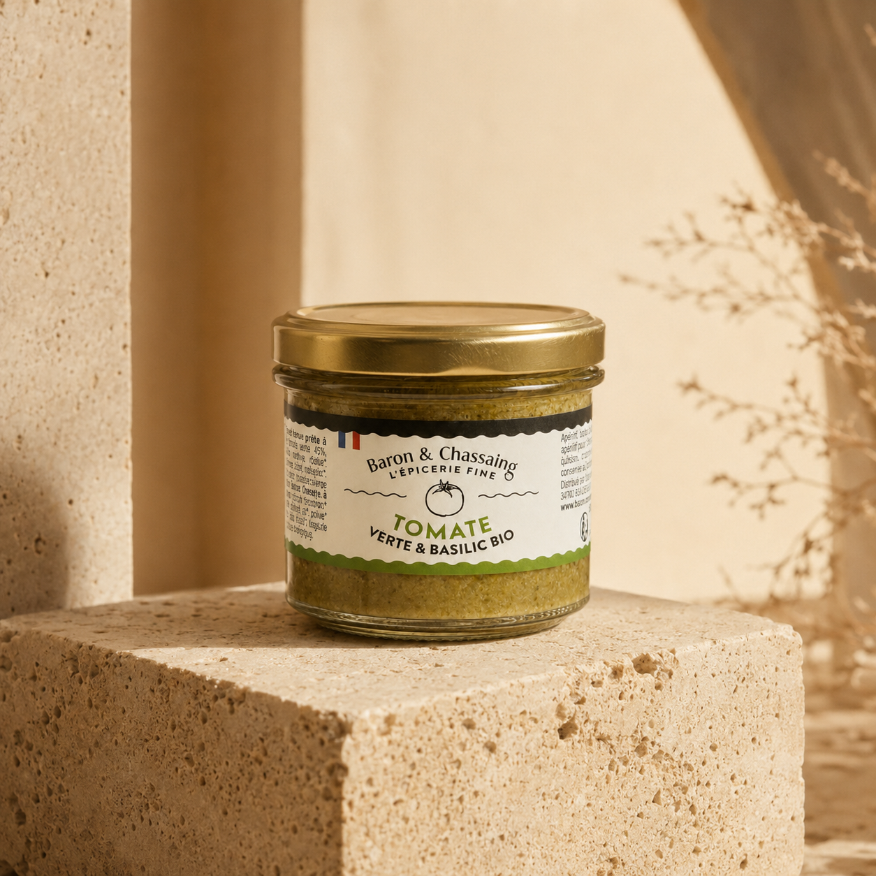 Tartinable Bio de Tomate Verte au Basilic - 95g