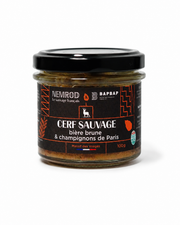 Terrine Cerf sauvage à la Bière Brune & aux Champignons de Paris - 90g